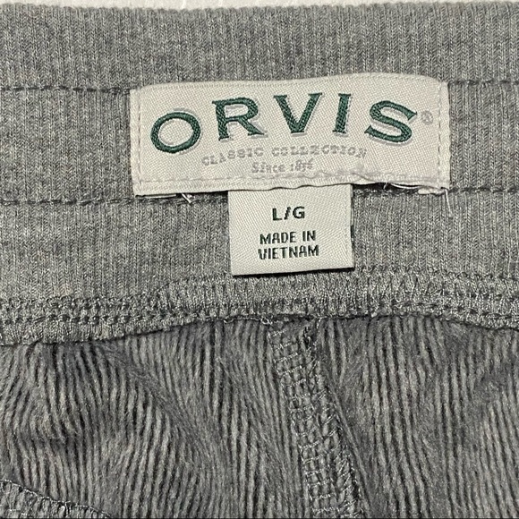 Orvis joggers, soft poly cotton pants, elastic / drawstring combo waist. New - Picture 10 of 15